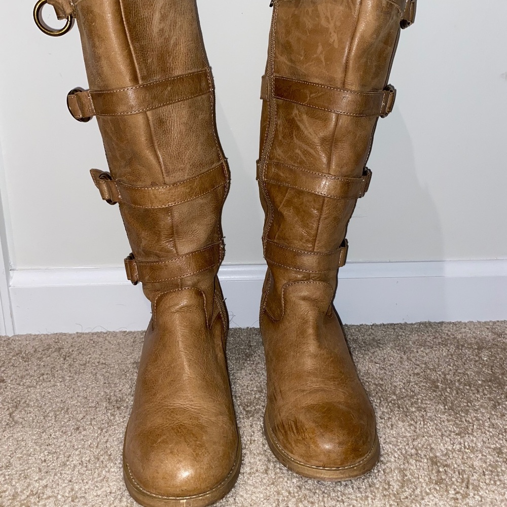 Mustard Kneee Boots